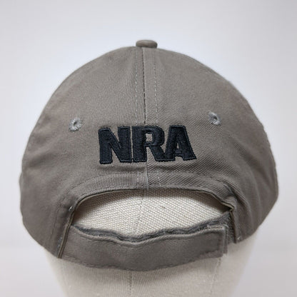 NRA National Rifle Association Strapback Hat Brown OS Adjustable Embroidered