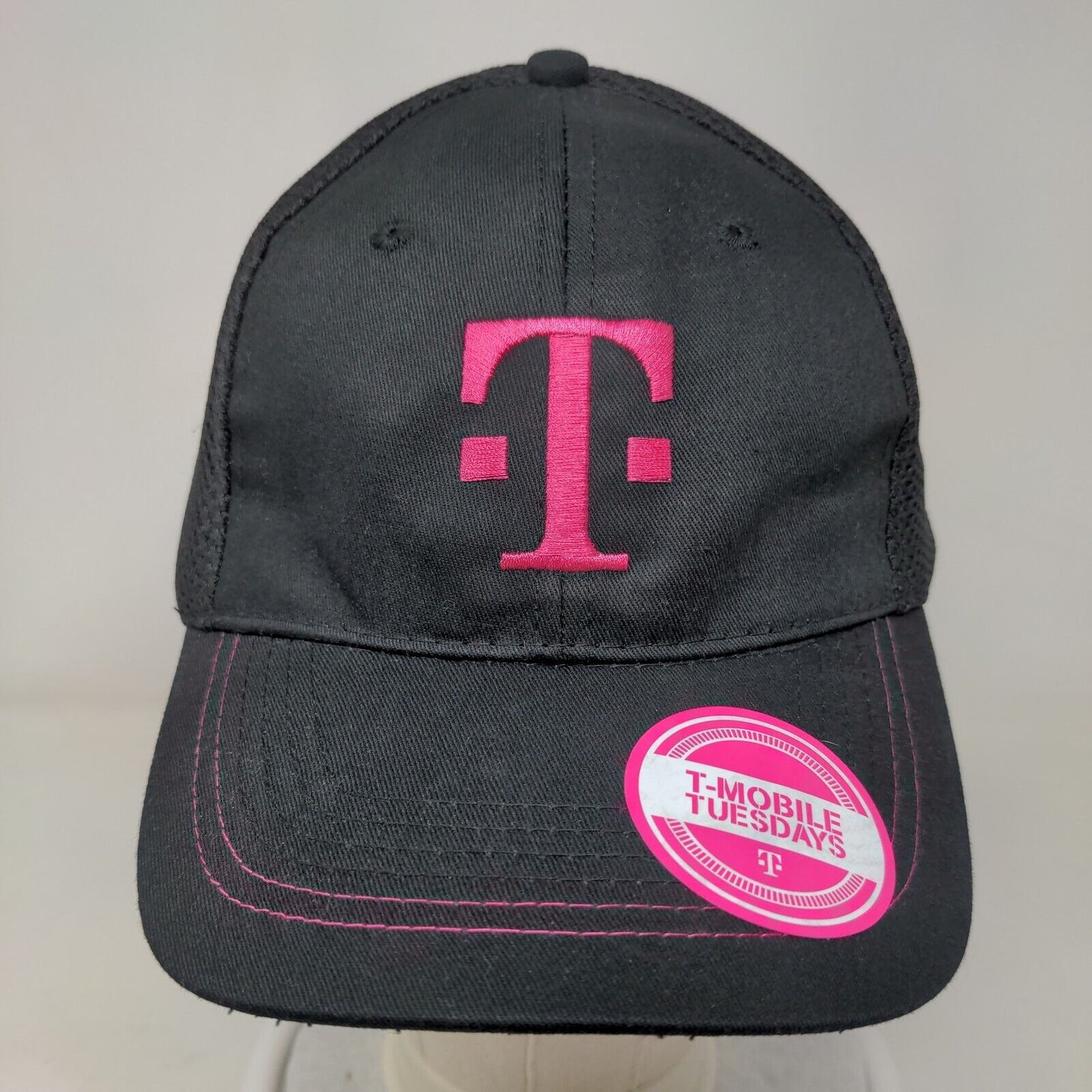 T-Mobile Tuesdays Snapback Hat Black OSFA Embroidered Logo Adjustable