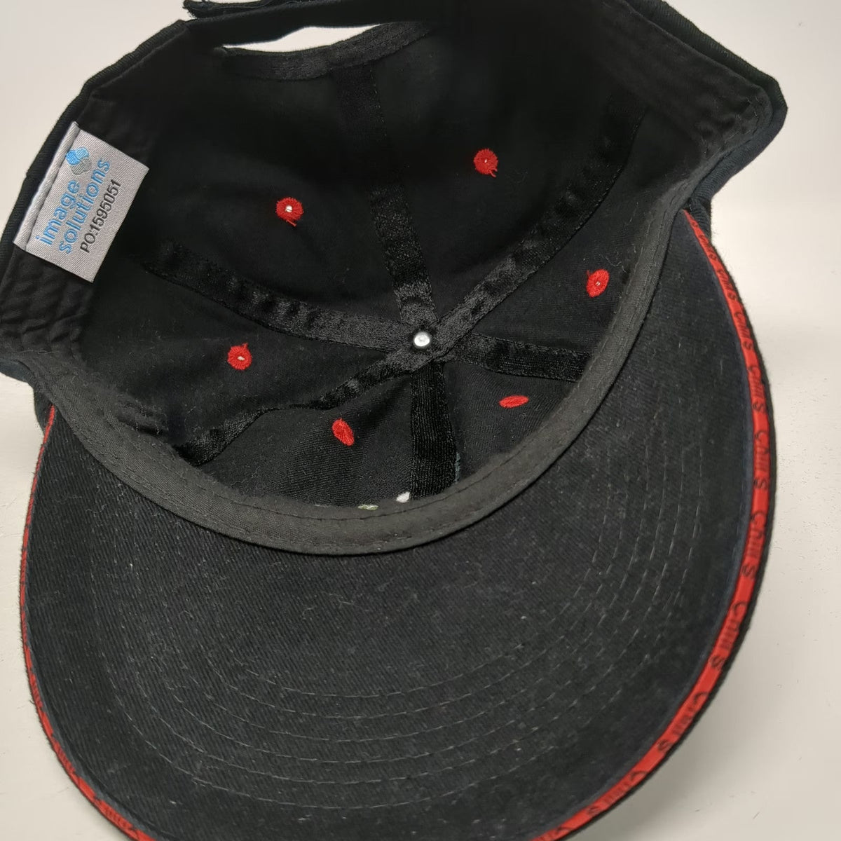 Image Solutions Chili's Logo Black One Size Baseball Cap Cotton Strapback Hat