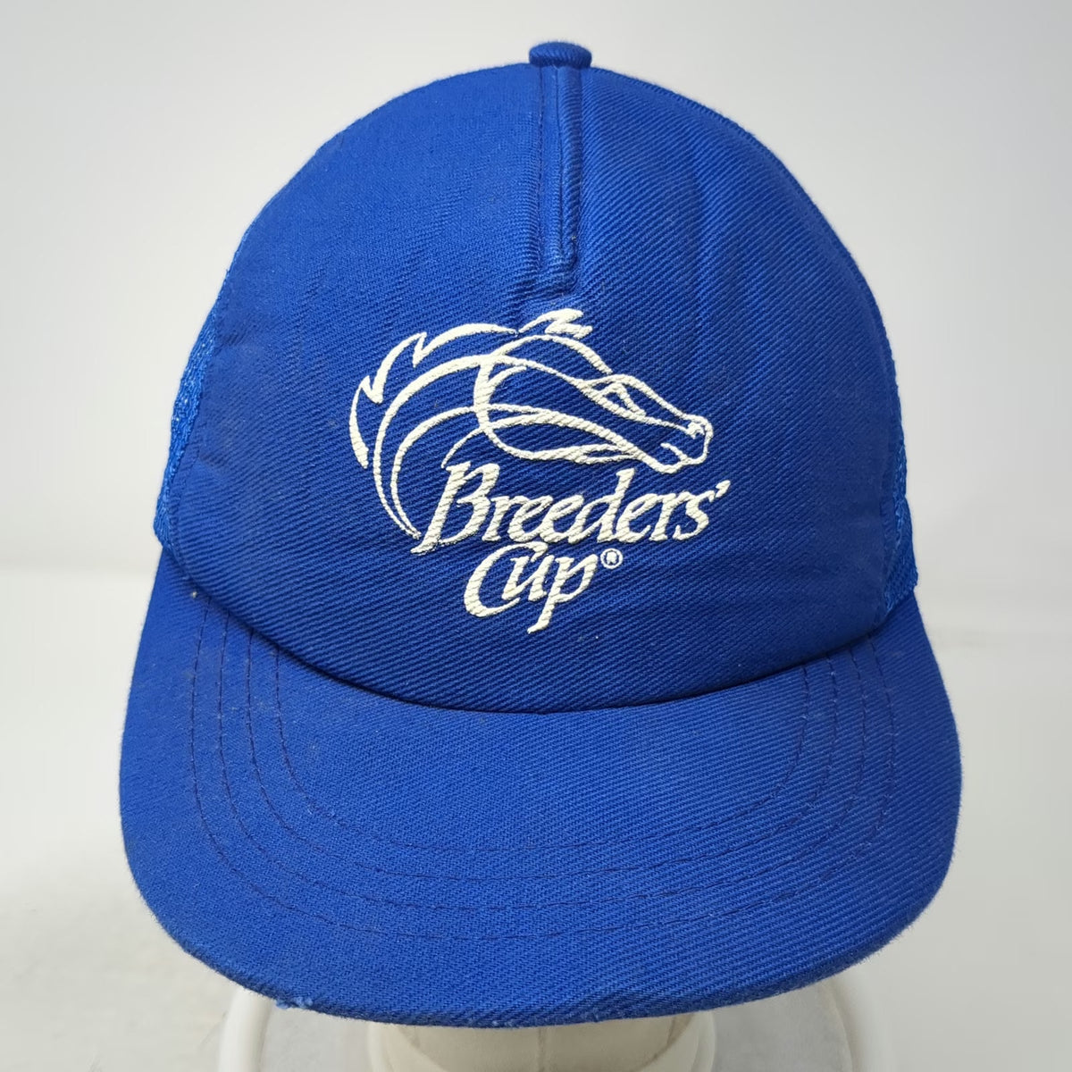 Breeders Cup Horse Racing Blue One Size Trucker Hat Mesh Snapback Embroidered