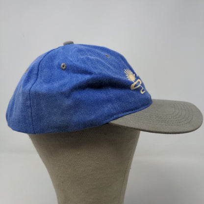 Unbranded Men's Snapback Hat Blue OSFA Graphic Lake Monroe Paynetown Logo Cotton