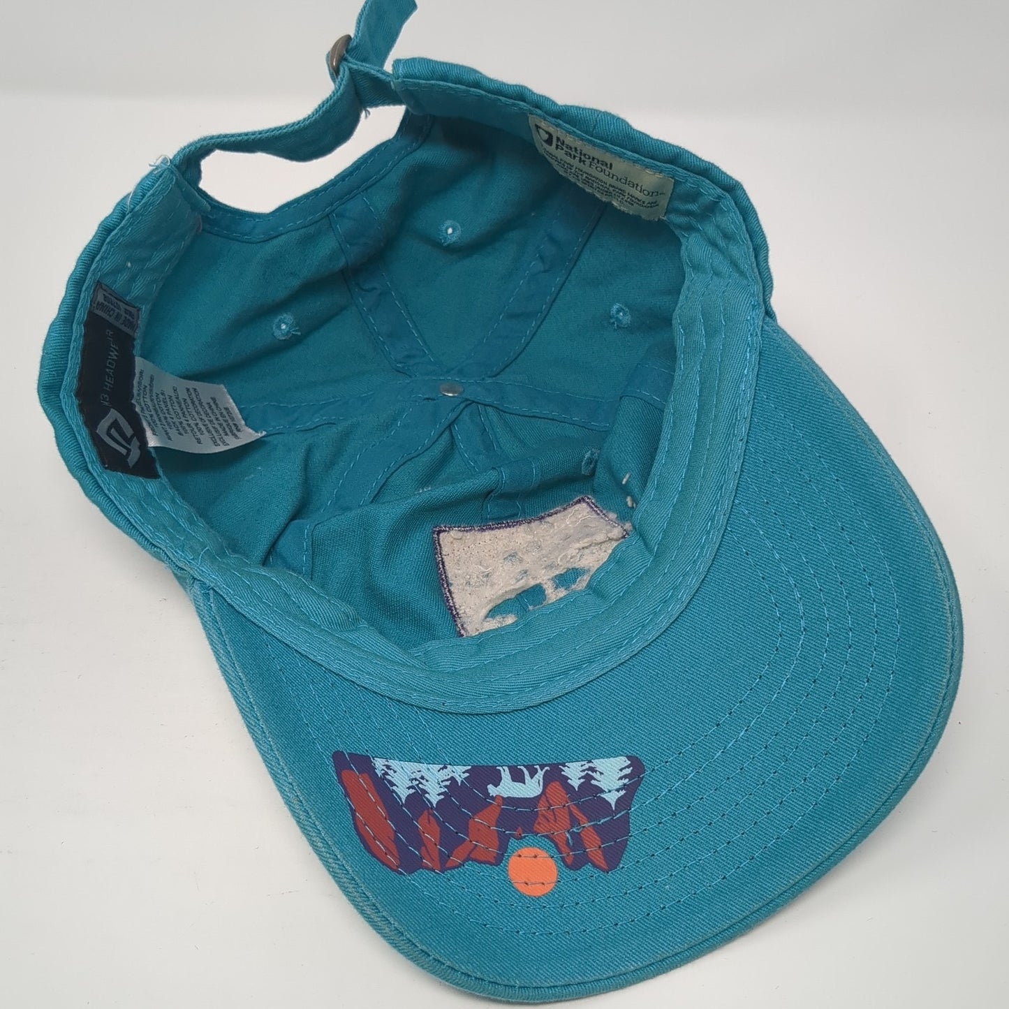 Zion National Park Baseball Cap Blue One Size Adjustable Embroidered H3 Headwear