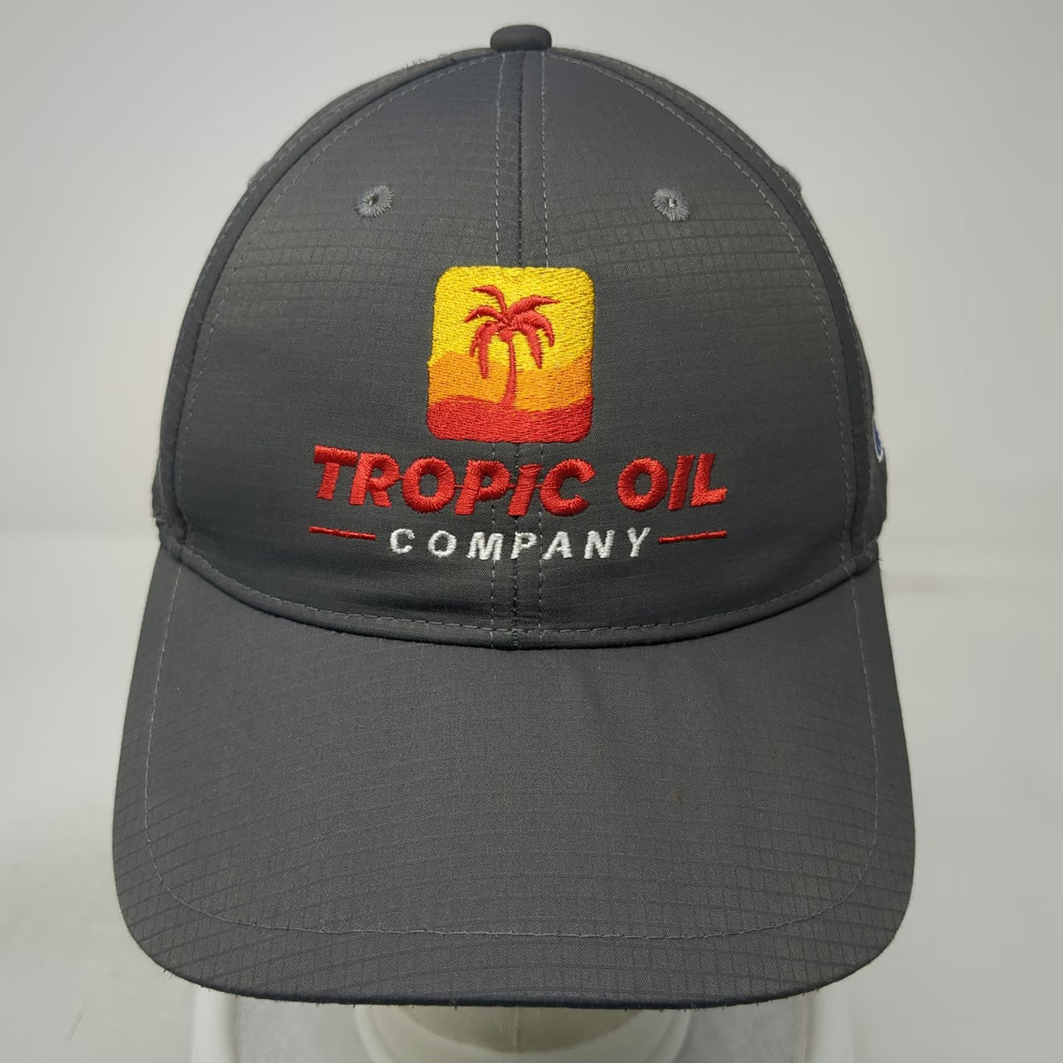 Cap America Tropic Oil Company Mobil Gray One Size Baseball Cap Slideback Hat