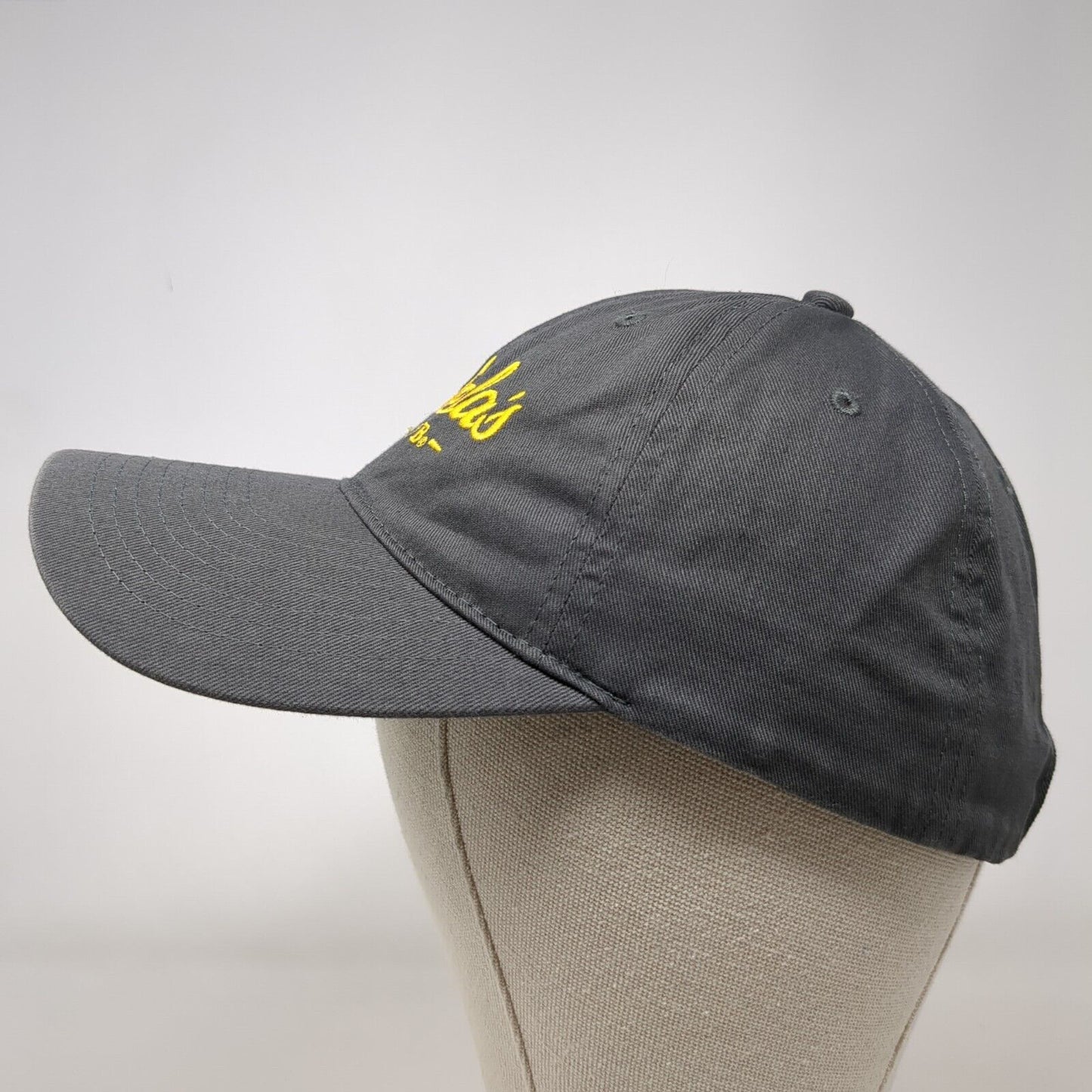 Cabela's Club Slideback Hat Solid Gray OSFM Adjustable Embroidered