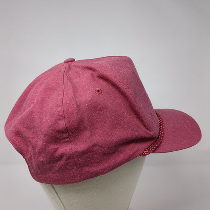 BMC West Pocatello, ID Snapback Hat Pink OS Adjustable Rope 6 Panel Cotton