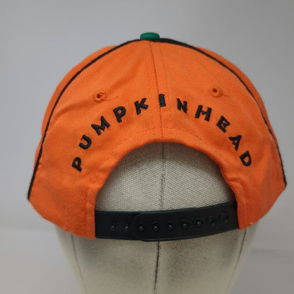Holiday Hats Snapback Orange One Size Pumpkinhead Jack-O-Lantern Embroidery Hat