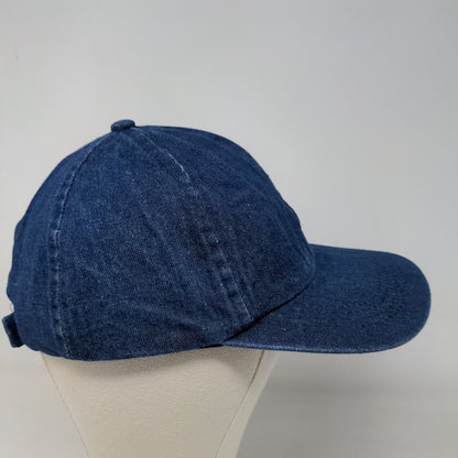 K Accessories Men's Strapback Hat Blue Size OSFM Denim Blank