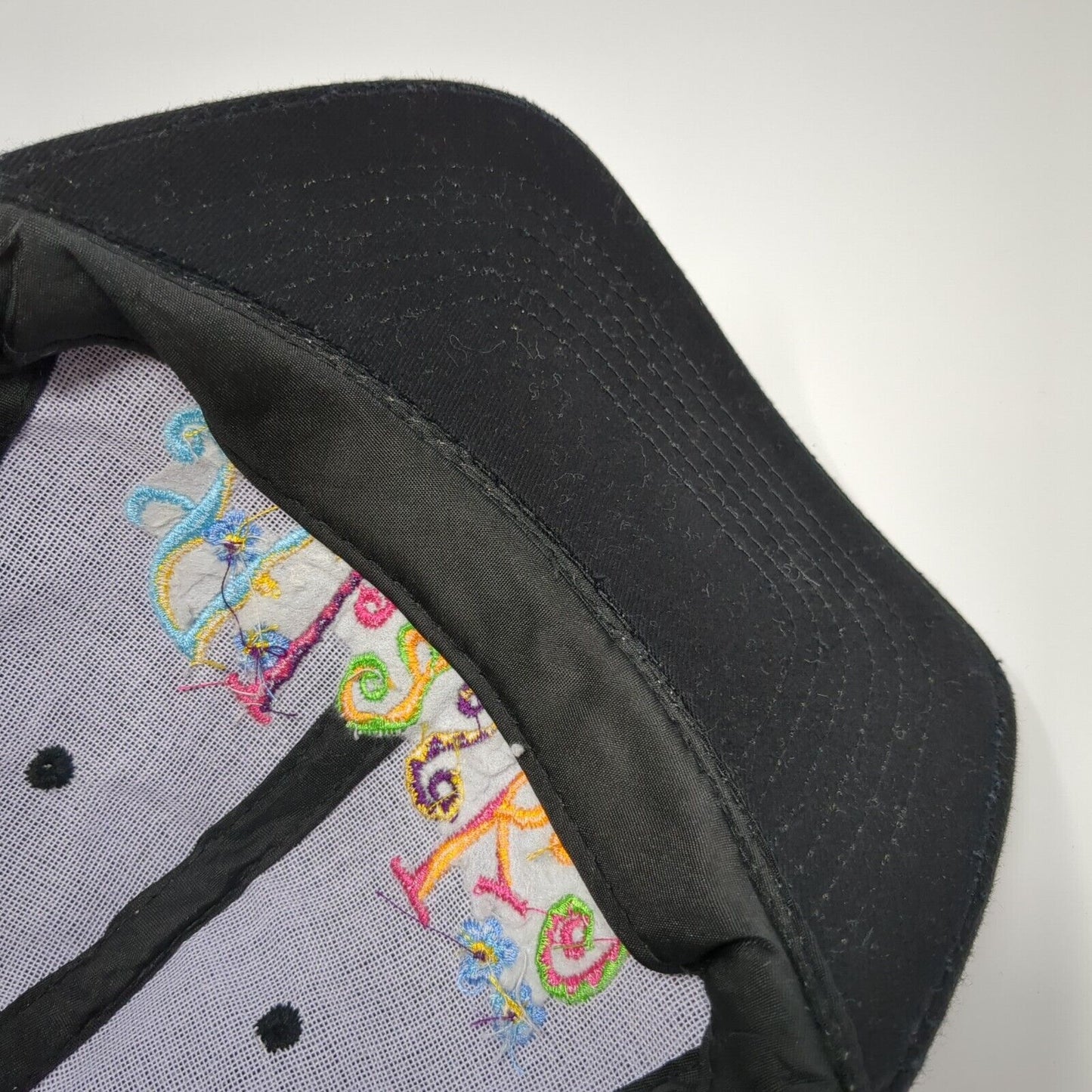 Alaska Strapback Hat Black One Size Adjustable Embroidered 6 Panel