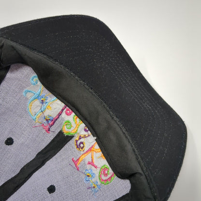 Alaska Strapback Hat Black One Size Adjustable Embroidered 6 Panel