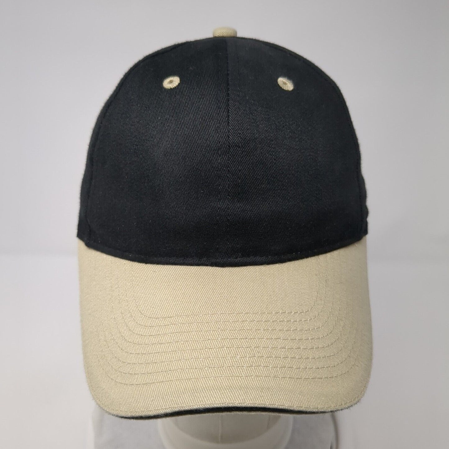 Otto Slideback Hat Black One Size Adjustable Colorblock Vented Holes 6 Panel