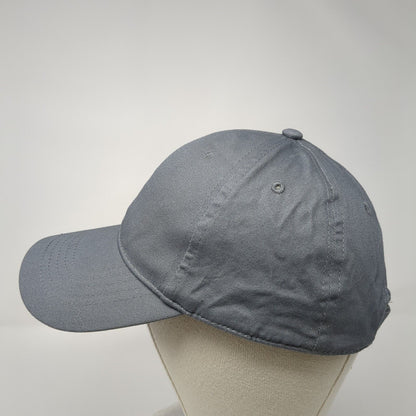 Unbranded Strapback Hat Gray Flannel One Size Adjustable Blank 6 Panel