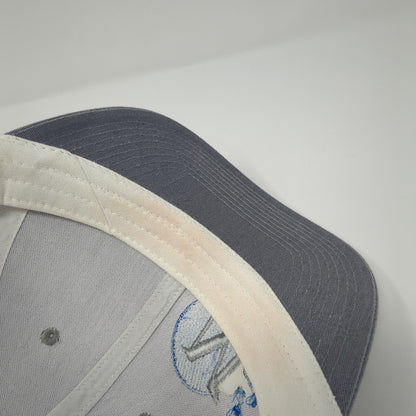 M Snapback Trucker Hat Gray OS Adjustable Embroidered Mesh Back Port Authority