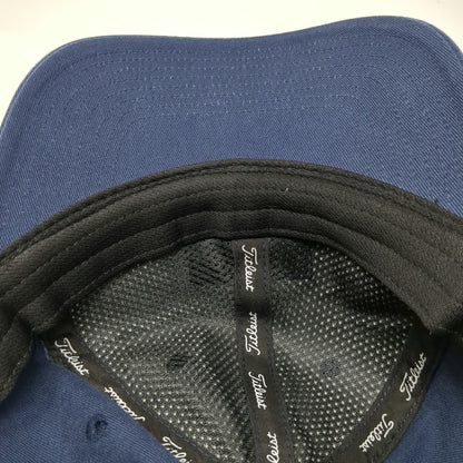 Titleist Baseball Cap Blue One Size Burns & Wilcox Slideback Adjustable Golf Hat