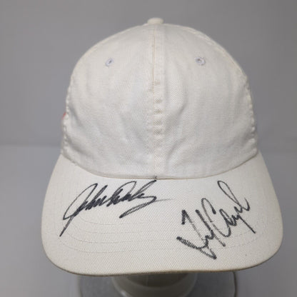 B.U.M Equipment Slideback Hat White One Size Adjustable Autographed Blank