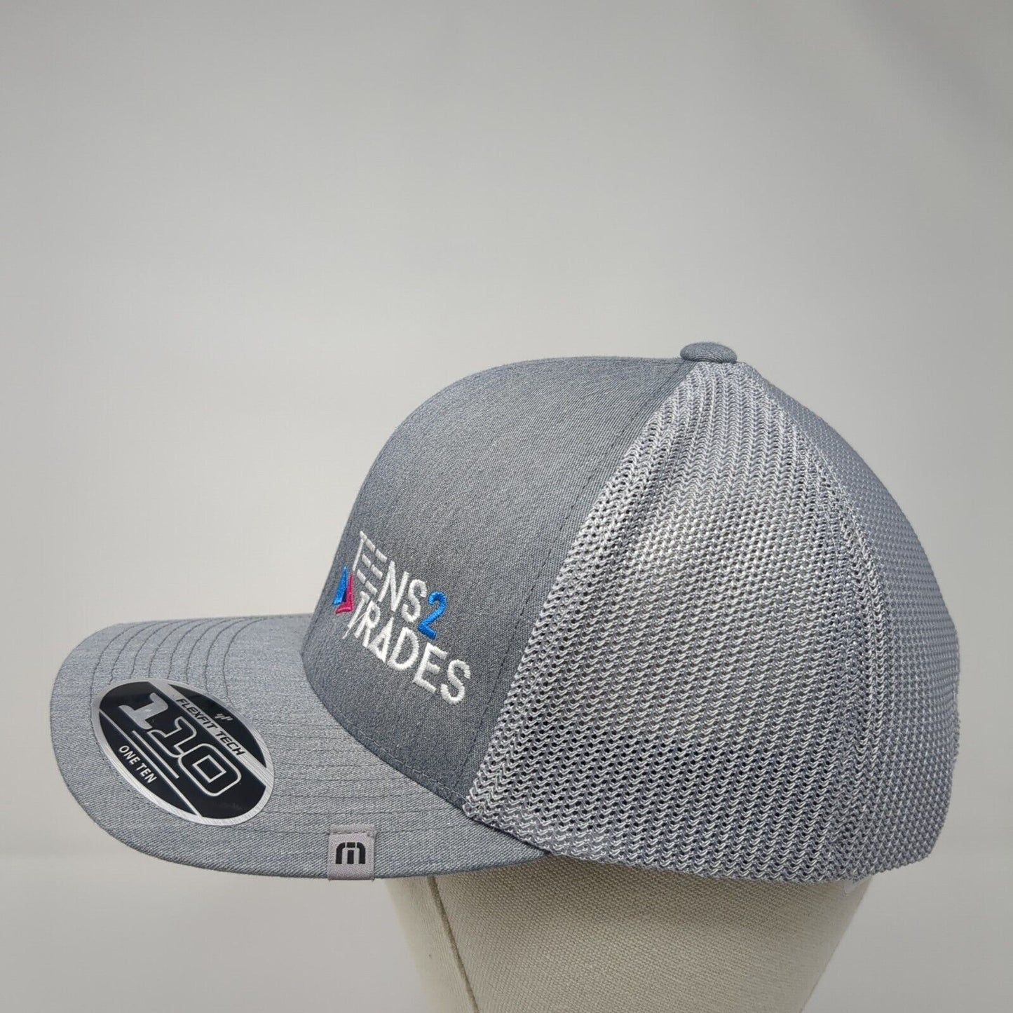 Teens 2 Trades Snapback Cruz Trucker Hat Heather Gray One Size Mesh Back
