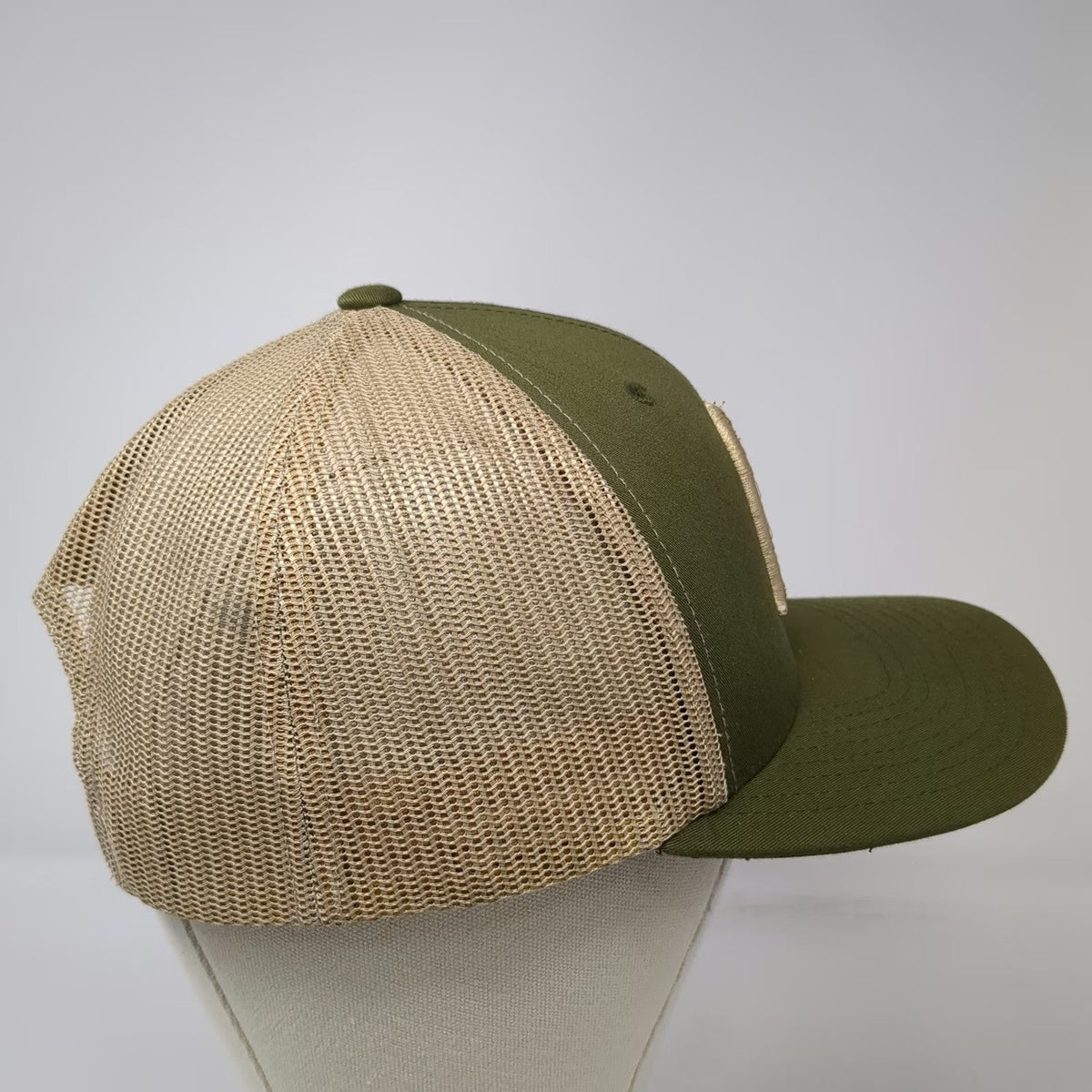 Yupoong Trucker Hat Green Beige One Size Hacienda Alsacia Starbucks Coffee Farm