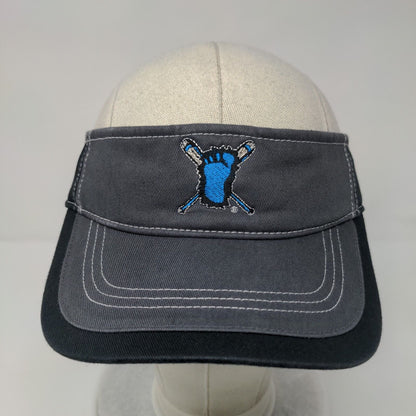 Spearfish Sasquatch Strapback Sun Visor Cap Gray One Size Adjustable Richardson