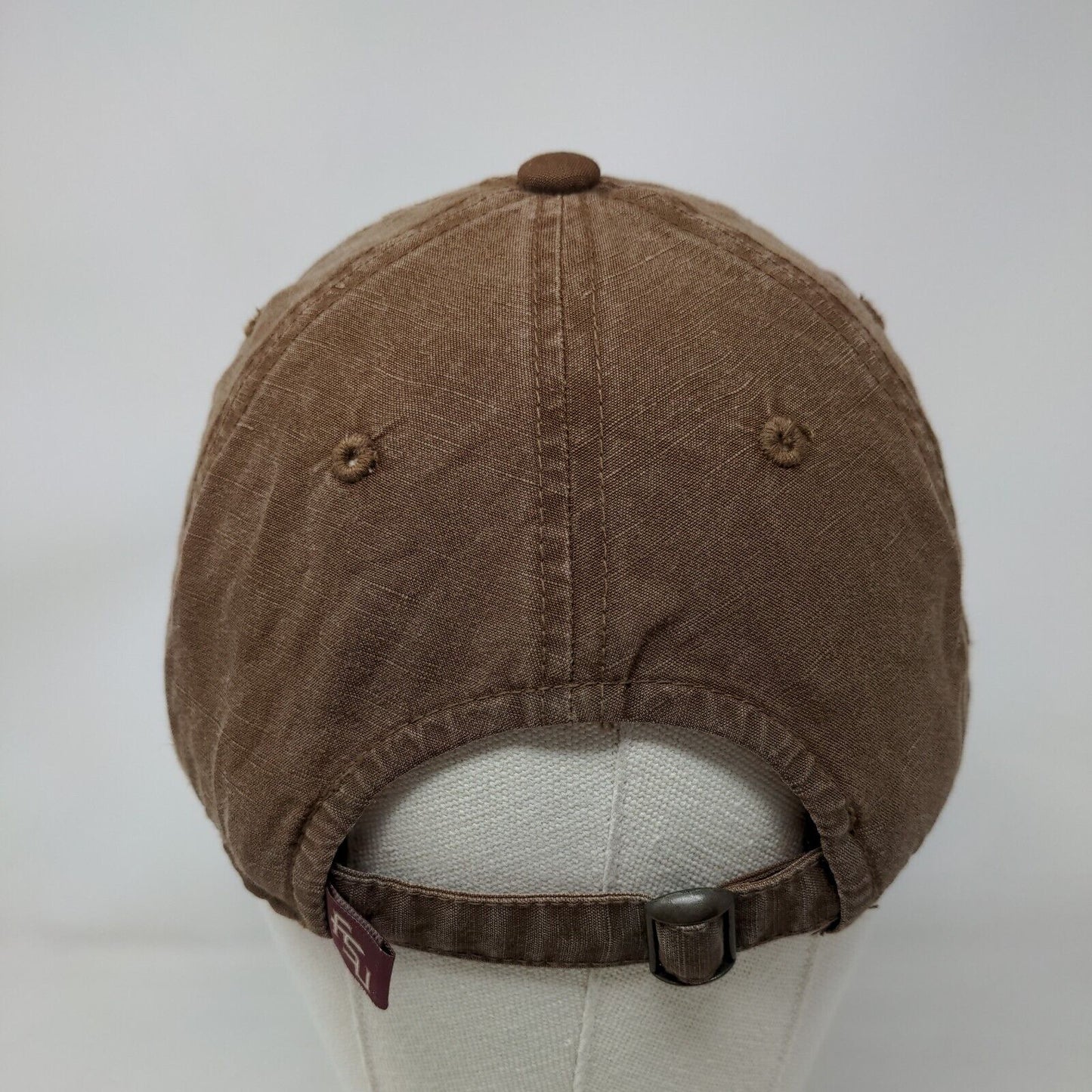 Florida State Seminoles Slideback Hat Brown OSFA Embroidered Logo NCAA TOW