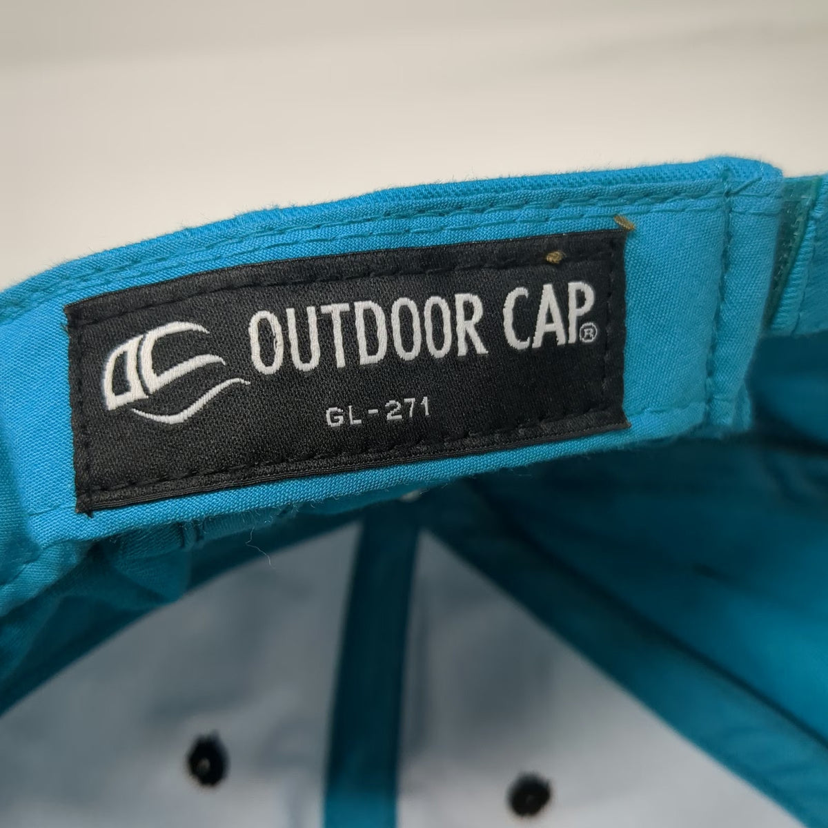 Outdoor Cap Blue OSFM Reef Runner Fishing Lures Contrast Strapback Baseball Hat