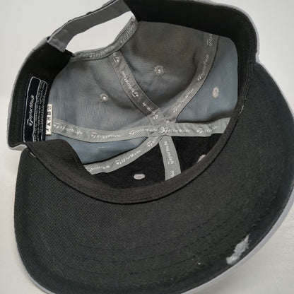 TaylorMade Baseball Cap Gray One Size Polyester Strapback Embroidered Logo Hat