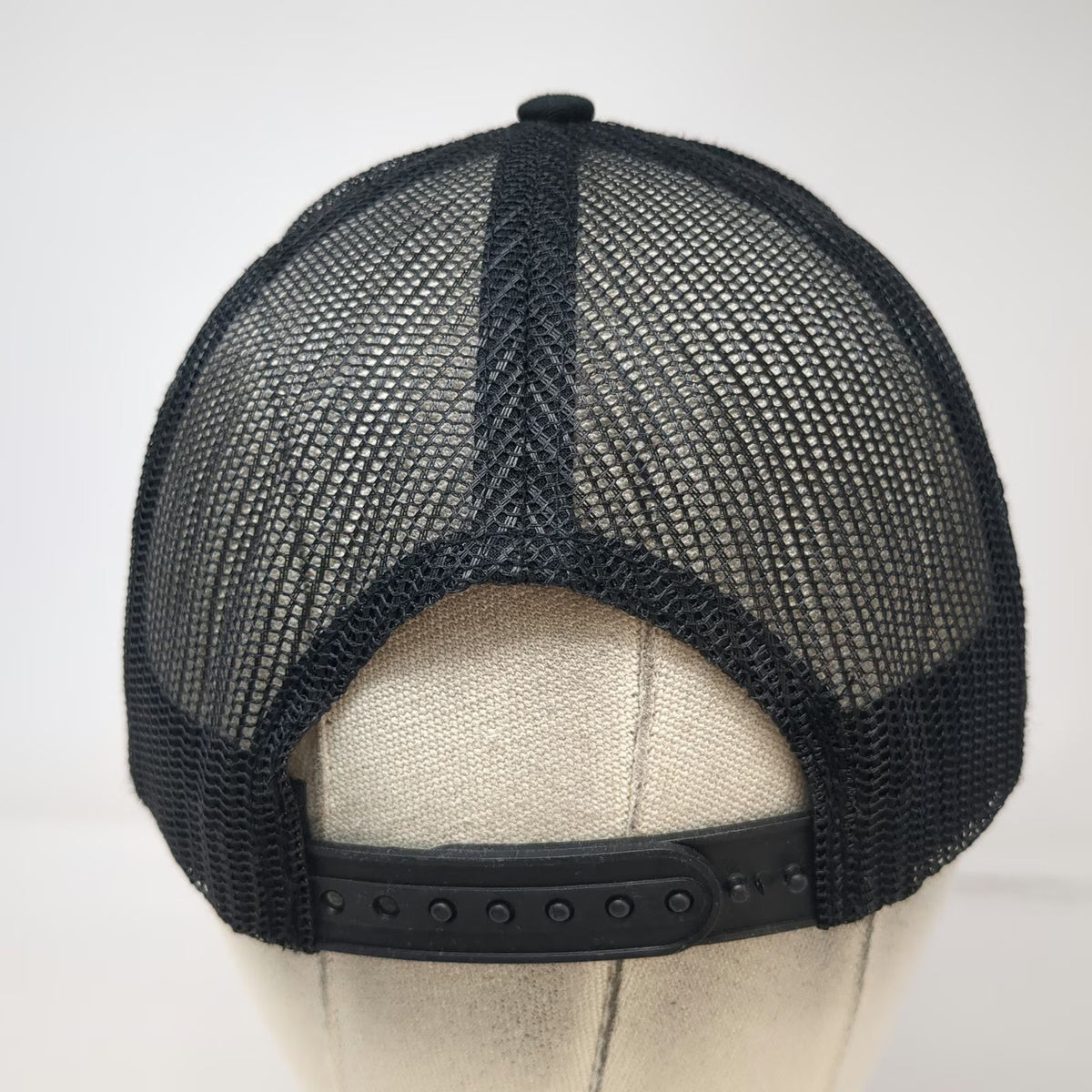 Trucker Hat Black One Size Teriyaki Madness Logo Patch Mesh Back Snapback