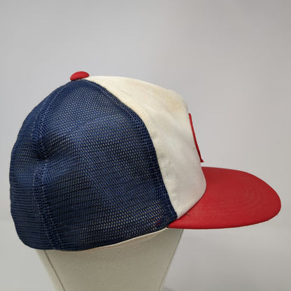 Dorfman-Pacific Trucker Hat White Heart Patch Del Monte Meat Co Snapback Vintage