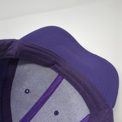 Unbranded Strapback Hat Purple One Size Adjustable 6 Panel Blank Solid