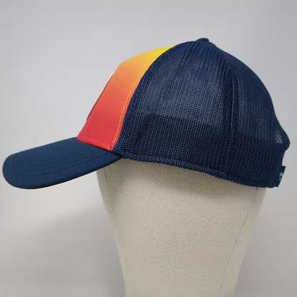 Callaway Trucker Hat Blue OSFM Sunset Gradient Patch Golf Carlsbad CA Snapback