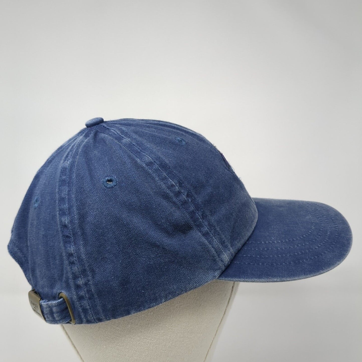 Port & Company Slideback Hat Blue One Size Adjustable Embroidered