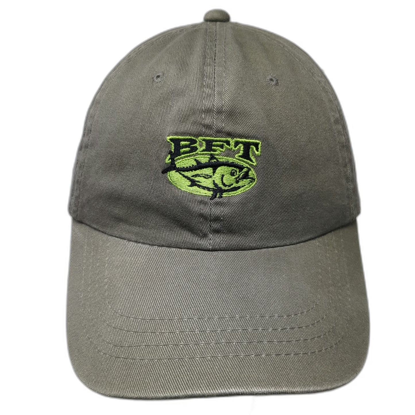 X-Tractable Baseball Cap Green One Size BFT Tuna Logo Fishing Strapback Hat