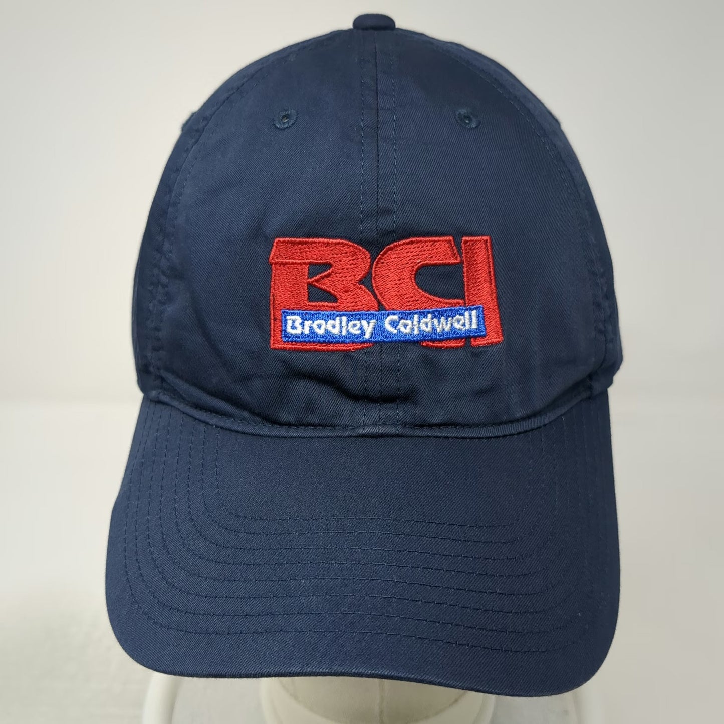 Nike Baseball Cap Blue Red White One Size Dri-FIT Bradley Caldwell BCI Logo Hat