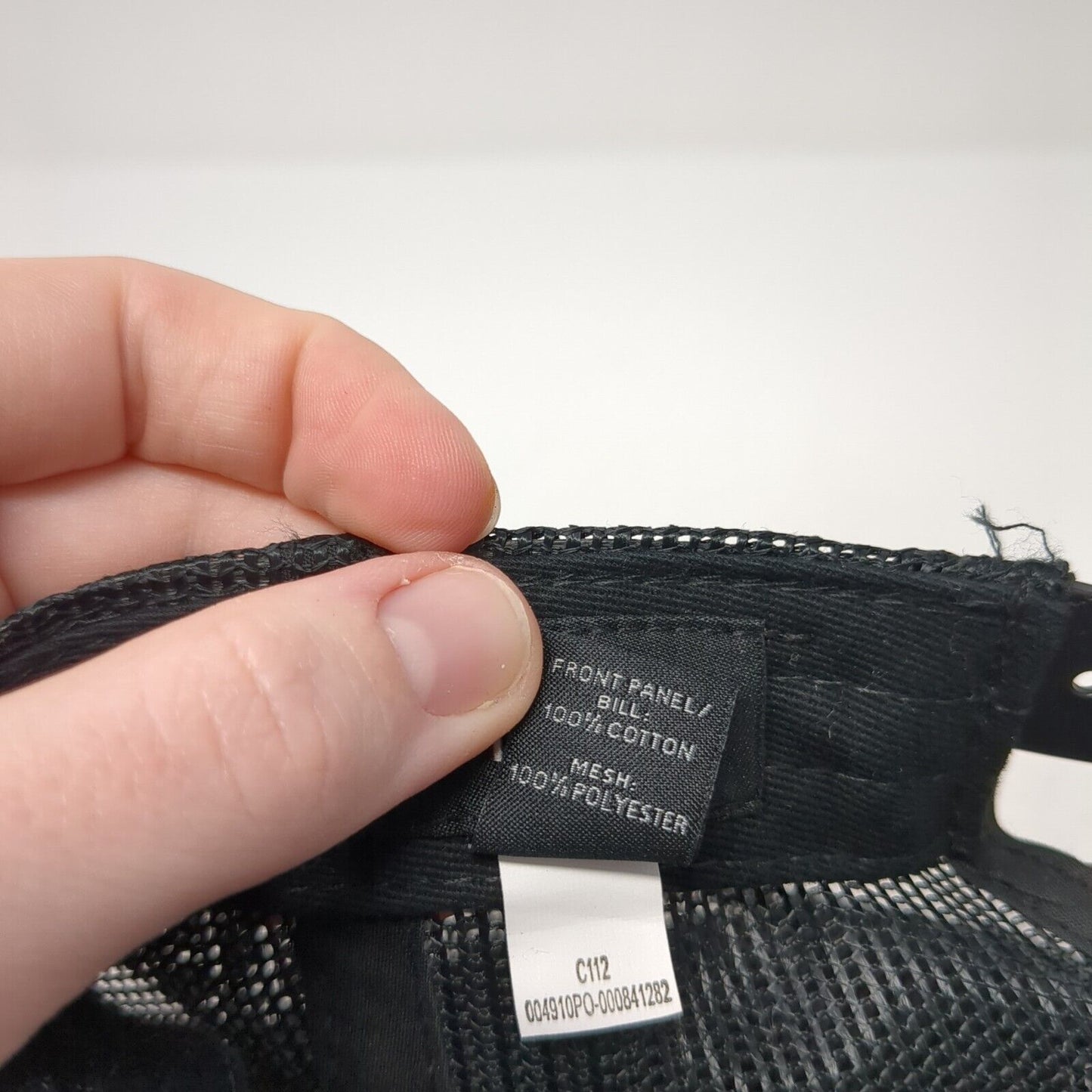 HISPOD Snapback Trucker Hat Black One Size Adjustable Mesh Back Port Authority