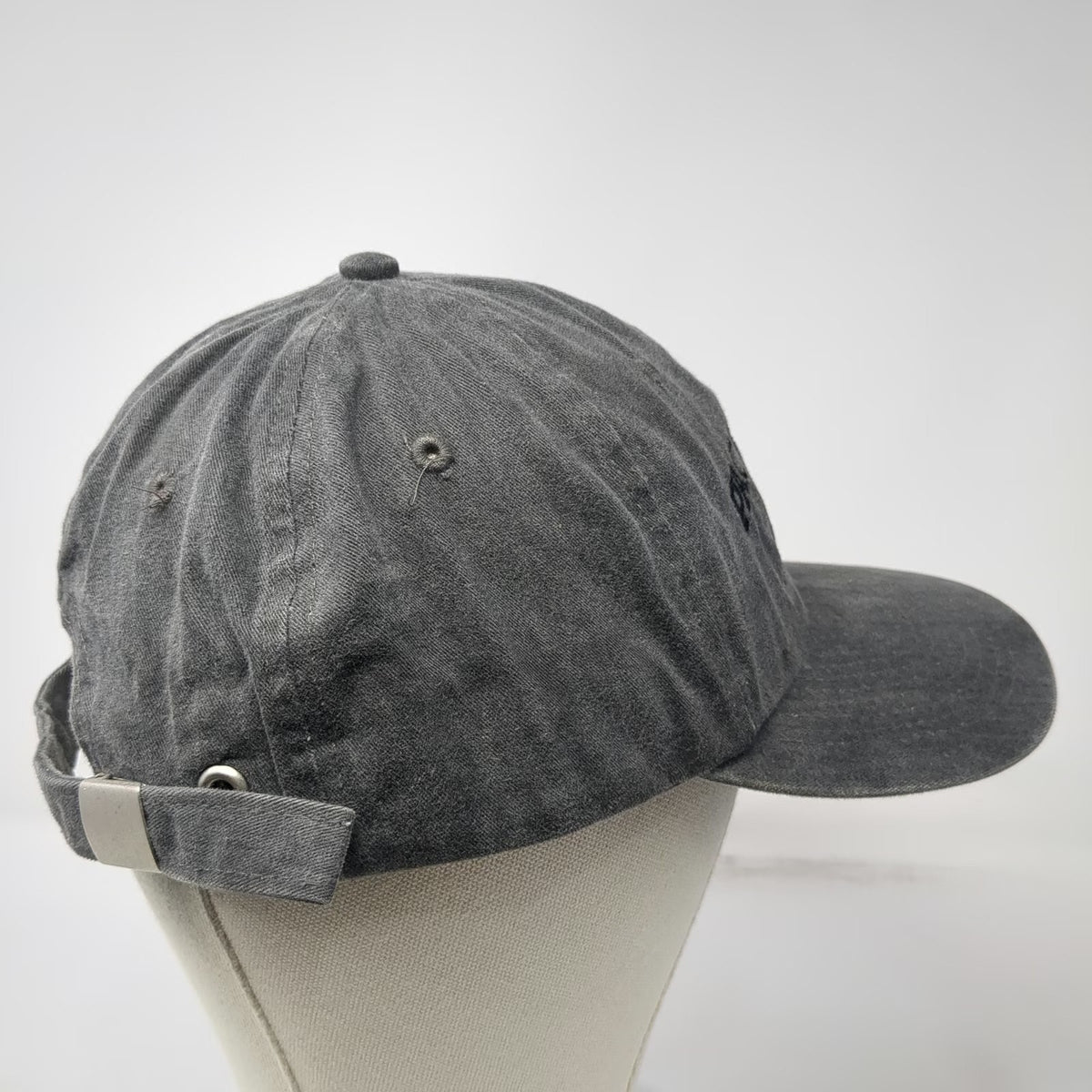 Cameo Baseball Cap Gray One Size Pacific Beach California Sailboat Buckle Hat