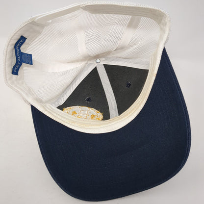 Lookout Credit Union Snapback Trucker Hat Blue One Size Mesh Back