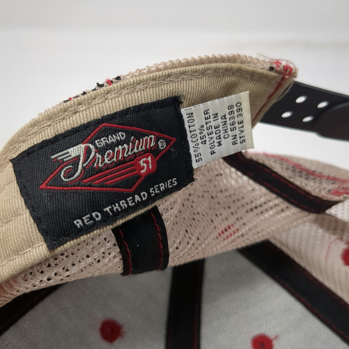 Grand Premium Trucker Hat Black Beige One Size Camp Ida-Haven McCall ID Snapback