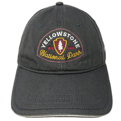 Camp David Yellowstone National Park Gray Baseball Cap One Size Strapback WY