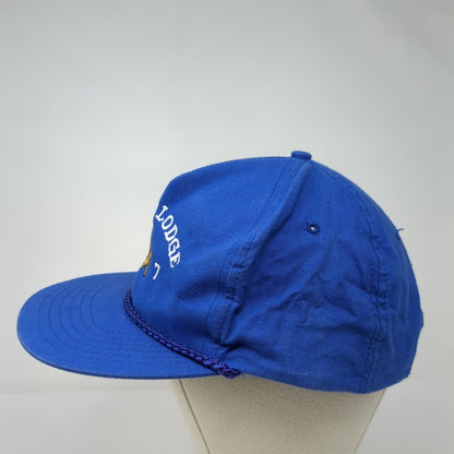 Hiram Lodge No. 7 Snapback Rope Hat Blue OSFA Embroidered Sportsman