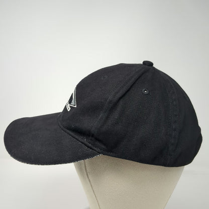 Surfware Hawaii Wave Black One Size Baseball Cap Hat Slideback Brim Text Logo