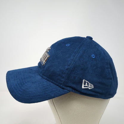 NFL Super Bowl LIII New Era Cap Blue One Size Suede Logo Hat Slideback 9TWENTY