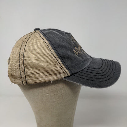 Royal Resortwear Men's Strapback Mesh Back Hat Gray Mammoth Cave National Park