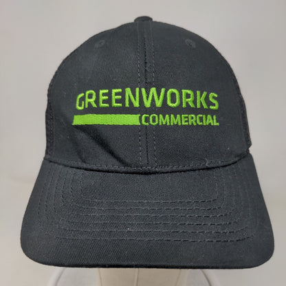 Greenworks Commercial Snapback Mesh Back Trucker Hat Black One Size