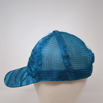 Under Armour Snapback Trucker Hat Blue One Size Adjustable Embroidered Mesh Back