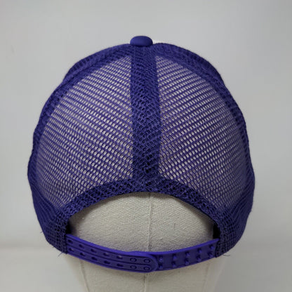 Relax I'm On Hochatime Oklahoma Snapback Trucker Hat Purple One Size Mesh Back