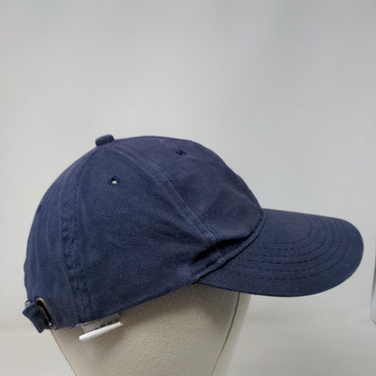 Kahl Slideback Hat Blue One Size Adjustable Embroidered Solid 6 Panel