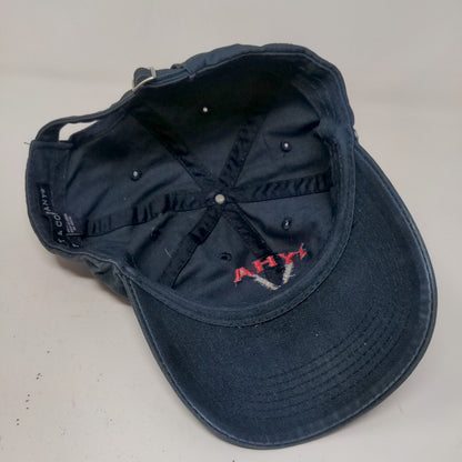 Port & Company Men's Slideback Hat Blue Embroidered IYHA Hockey Stick Logo