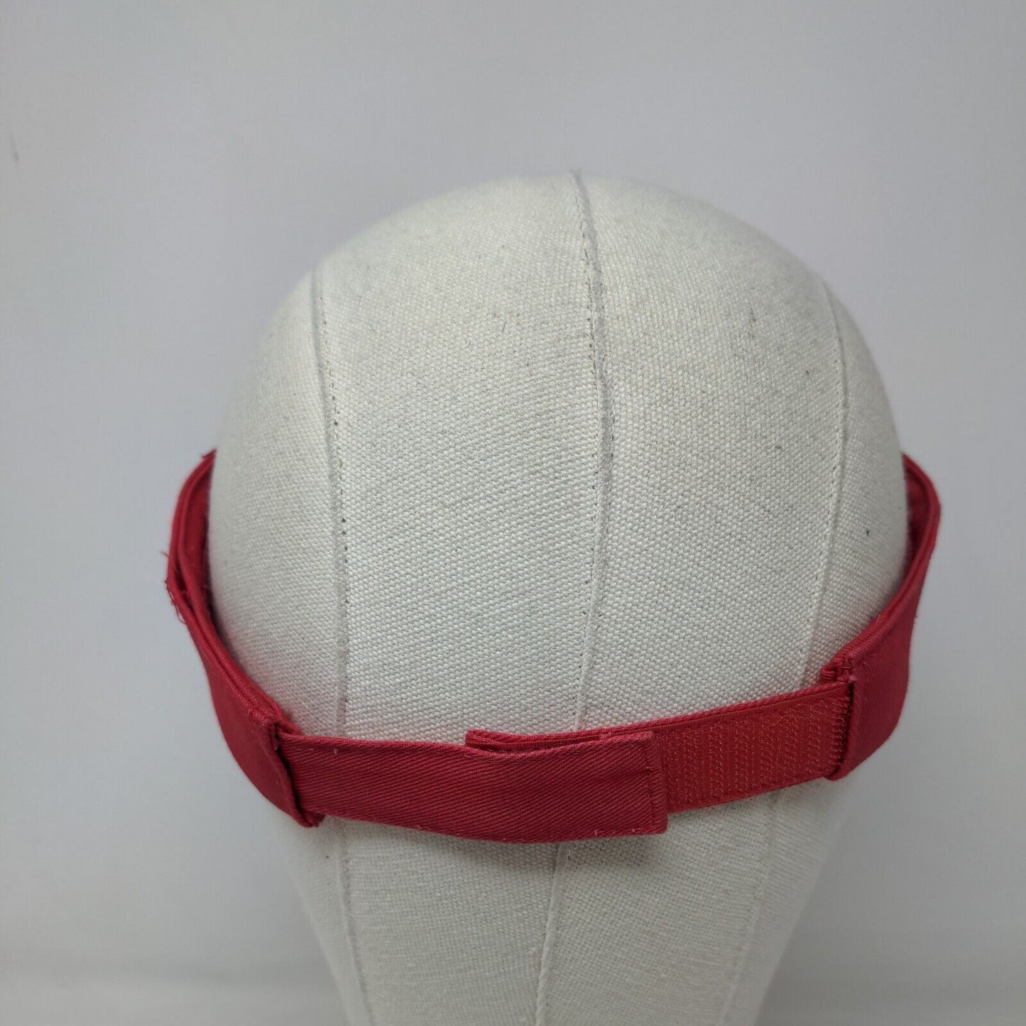 Unbranded Men's Strapback Sun Visor Hat Cap Red Adjustable Blank