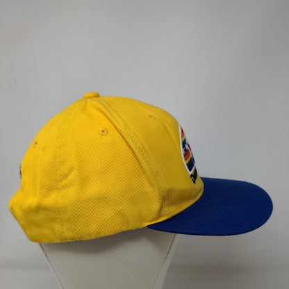 Mitchell & Ness Men's Snapback Hat Yellow Blue Denver Nuggets Embroidered Logo