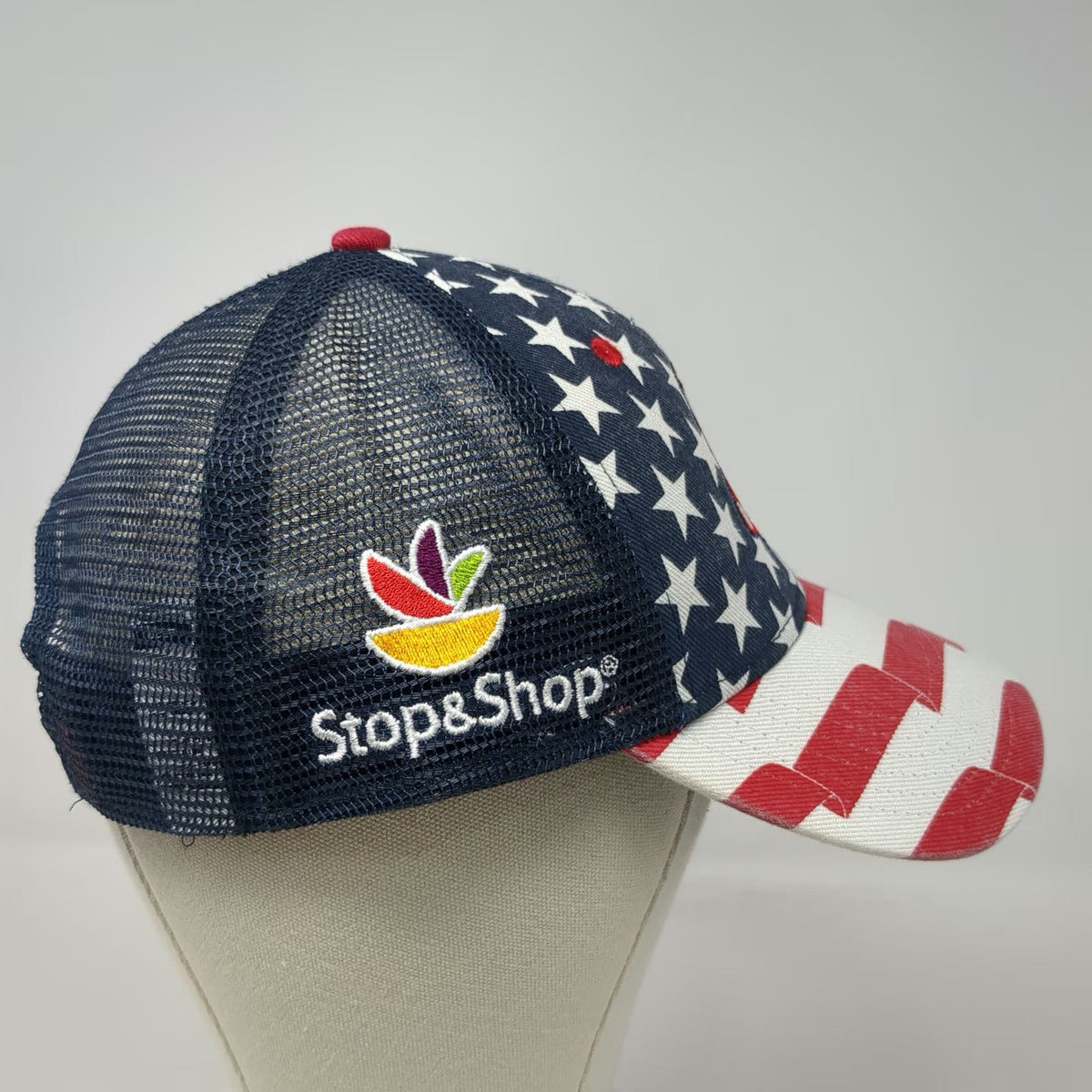 '47 Boston Red Sox MLB Trucker Hat Blue Red White One Size Stars Stripes Shop