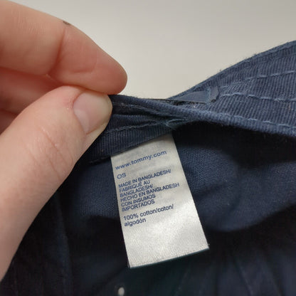 Tommy Hilfiger Slideback Hat Blue One Size Adjustable Solid 6 Panel