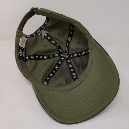 Adidas Men's Slideback Hat Green Camo Size OSFM Embroidered Trefoil Logo